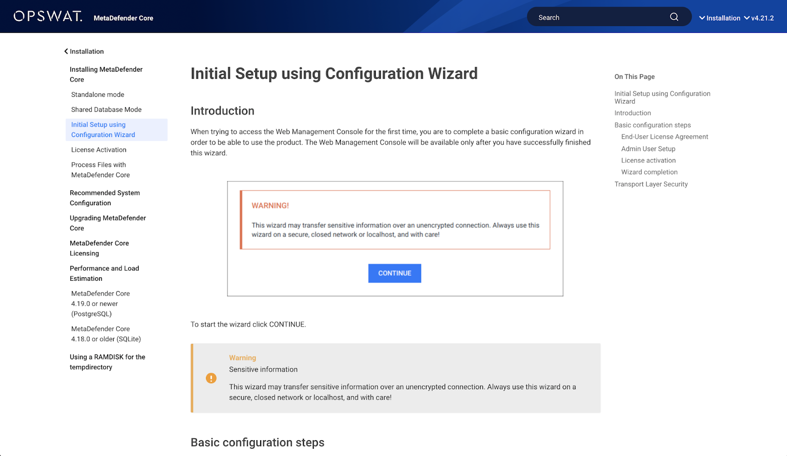 OPSWAT documentation on DeveloperHub