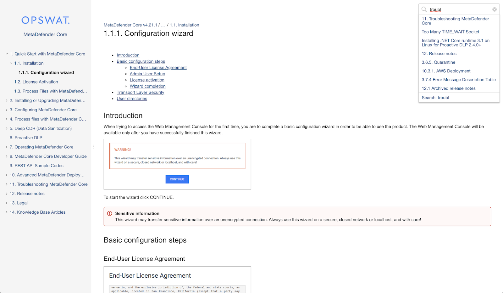 OPSWAT documentation before the move